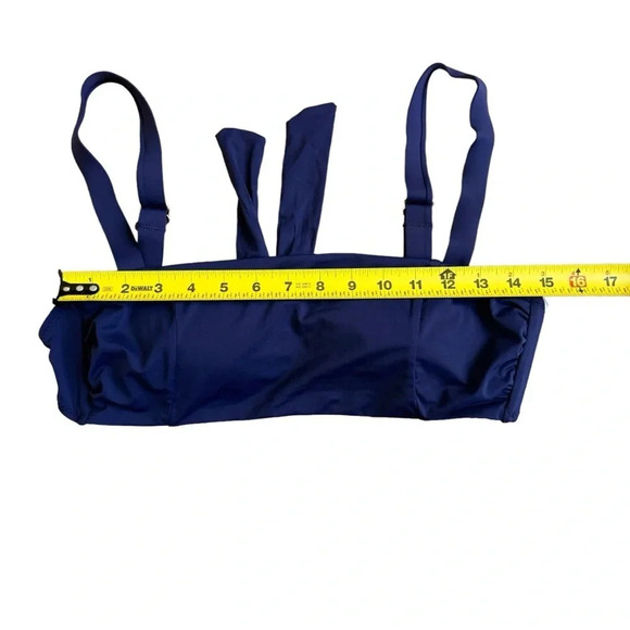 Amavi women’s swim bikini top bralette navy blue size L NWOT - Picture 6 of 9